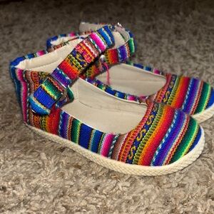 Colorful Striped Kids Shoes